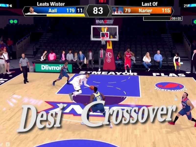 NBA 2K25 Pro League Tips - Indian player using the 'Desi Crossover' move in a multiplayer match